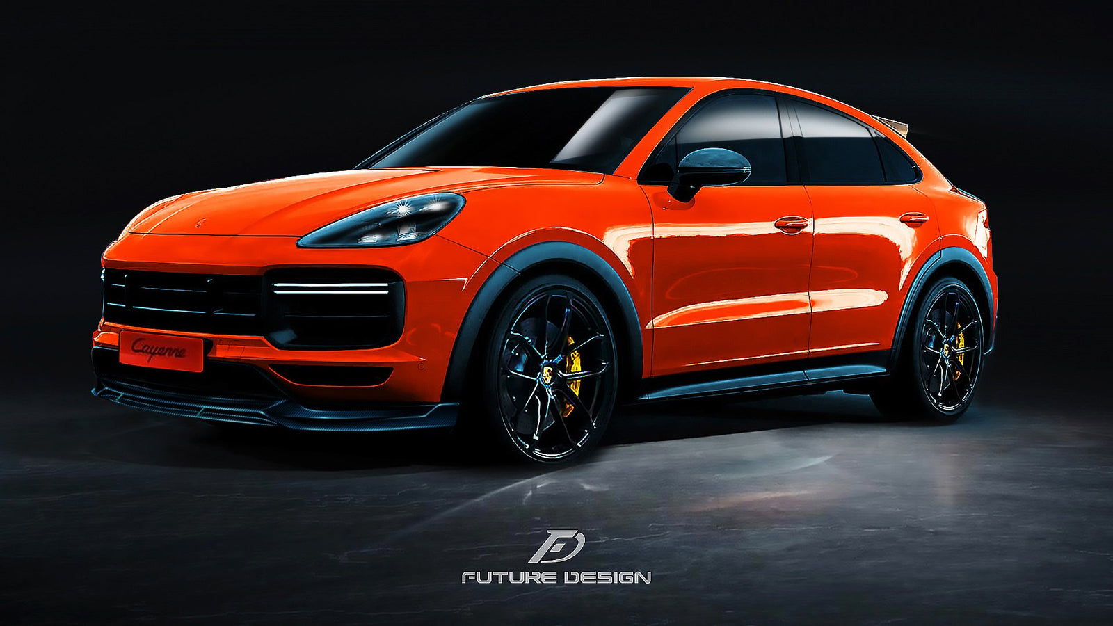 Porsche Cayenne Coupe - FD carbon Front Lip