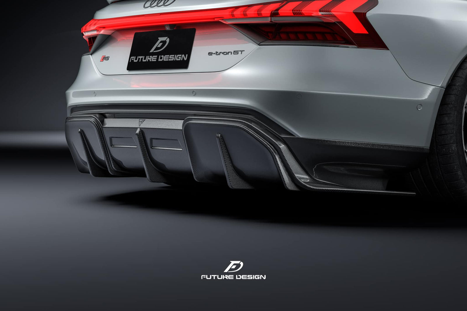 Perfect carbon rear Diffuser for AUDI RS e-Tron GT