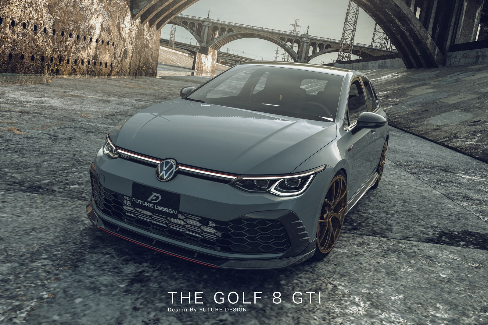 VolksWagen GOLF MK8 GTI carbon aerodynamics - Future Design