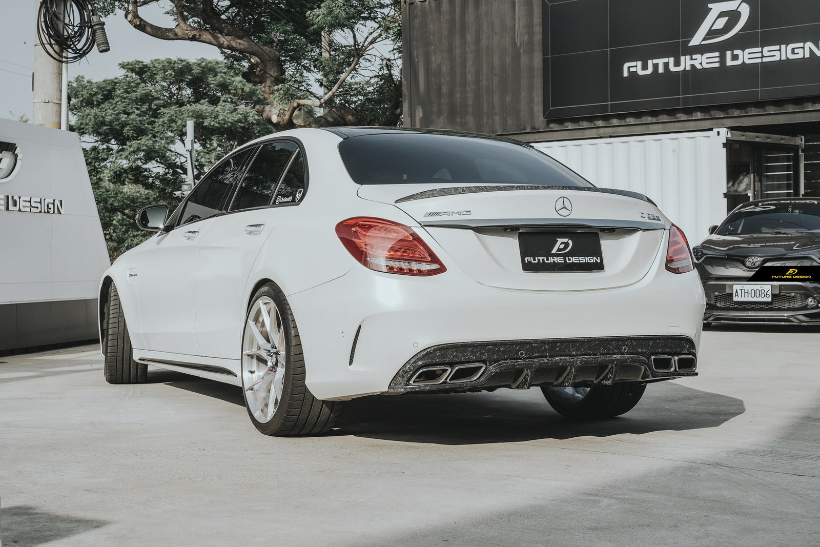 Mercedes-Benz W205 C63 Forged carbon Aerodynamics