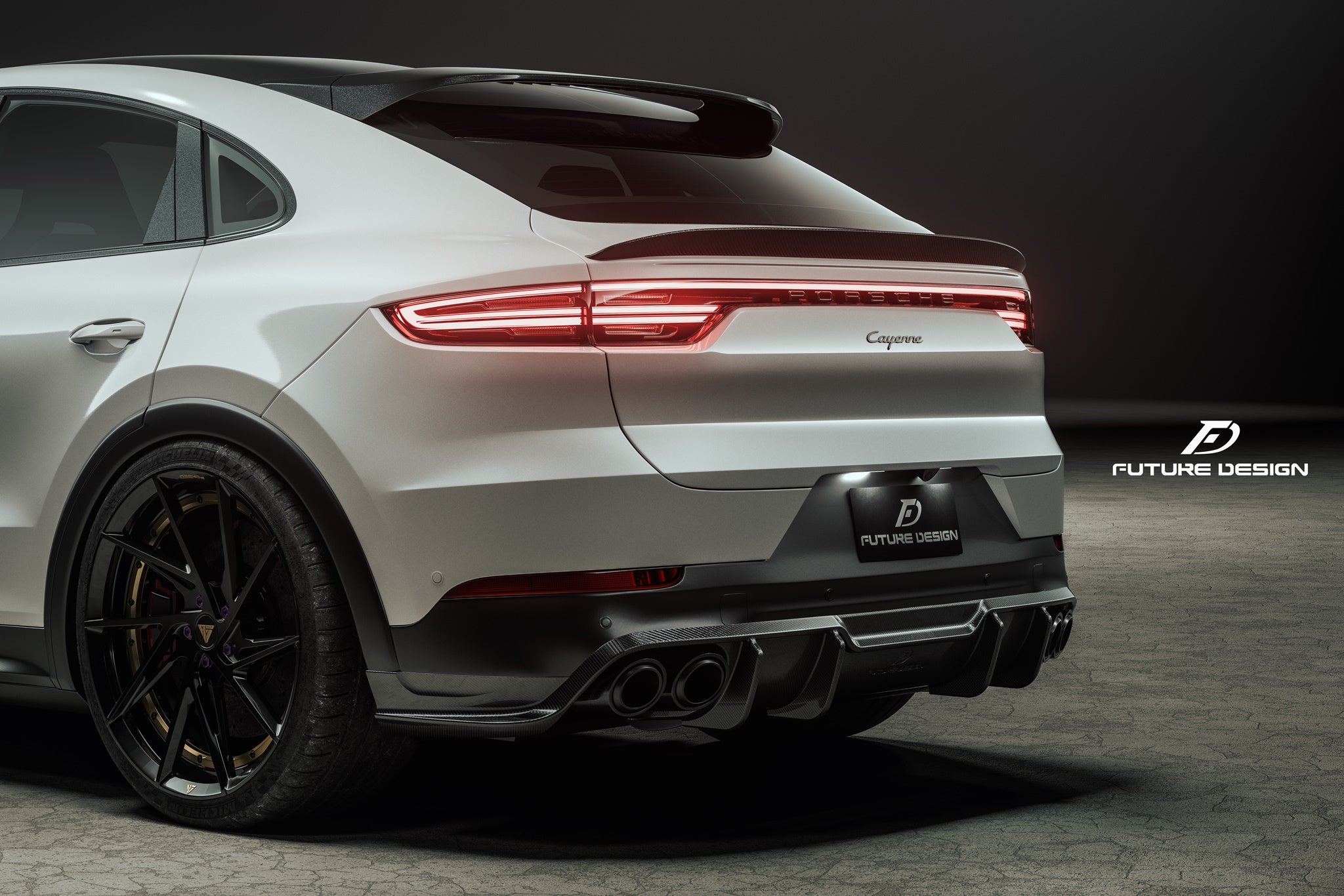 Porsche Cayenne rear Diffuser