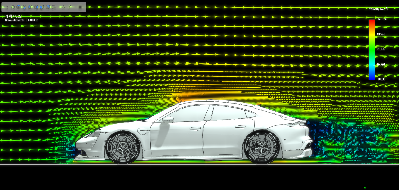 Air Flow with the aerodynamics - spoliler, front lip and rear diffuser
