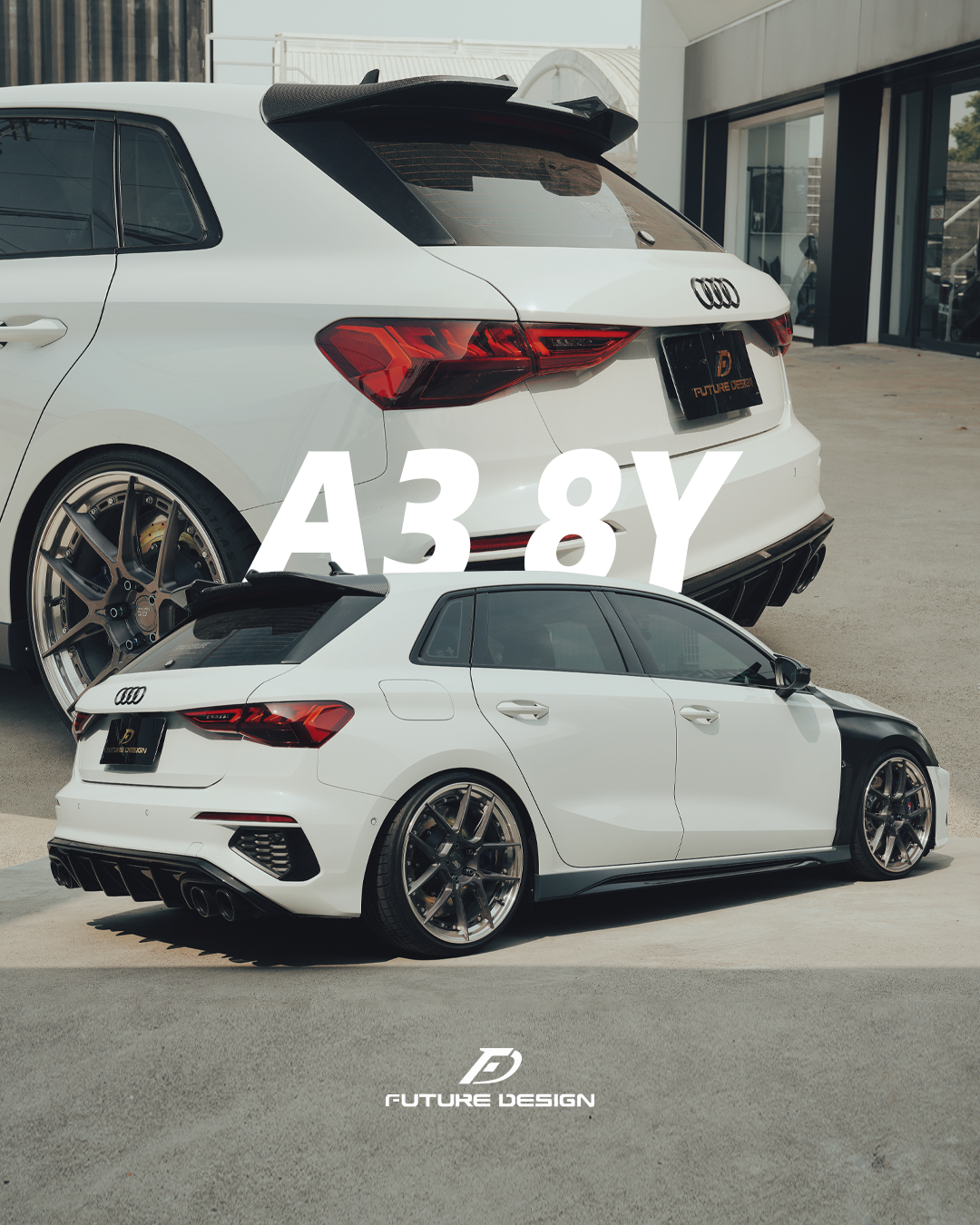 RS3 8Y / A3 8Y- Future Design carbon Roof Spoiler