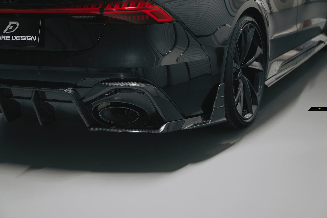 RS7 C8 - Future Design carbon rear bumper Splitter