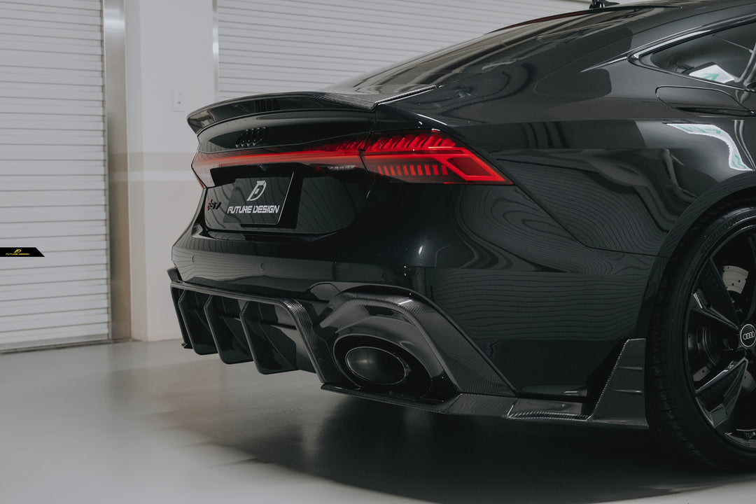 RS7 C8 - Future Design carbon rear bumper Splitter