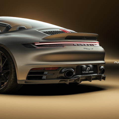 Porsche 992 Carrera - Future Design style carbon Frontlippe Spoiler  Splitter