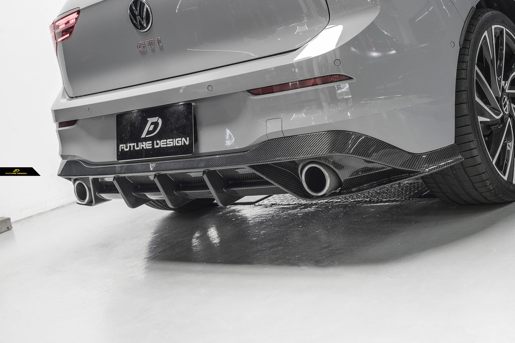 GOLF MK8 GTI - Future Design carbon rear Diffuser – Future Design Styles