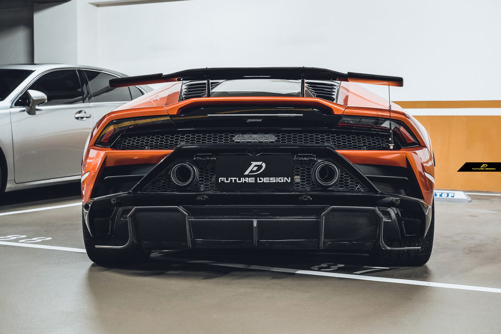 Huracan Evo - Future Design style carbon rear Diffuser – Future Design ...