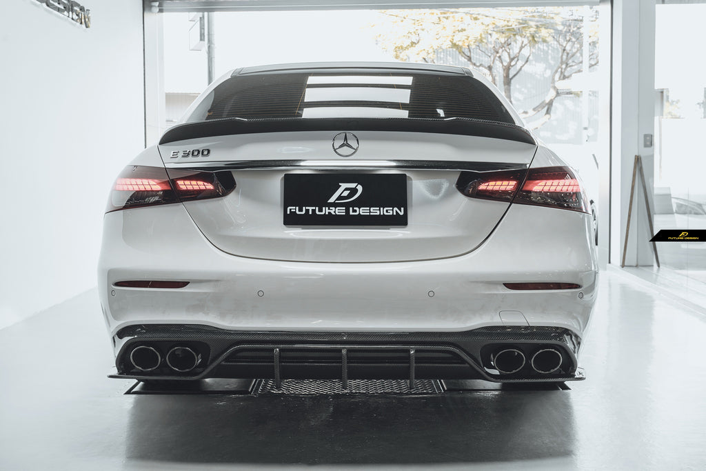 W213 facelift Sedan - FD carbon rear Diffuser – Future Design Styles